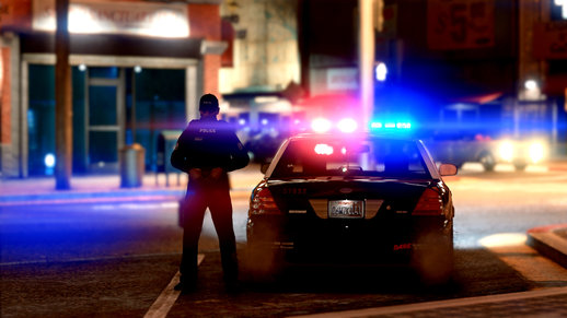 LSPD Crown Victoria 1080p Wallpaper