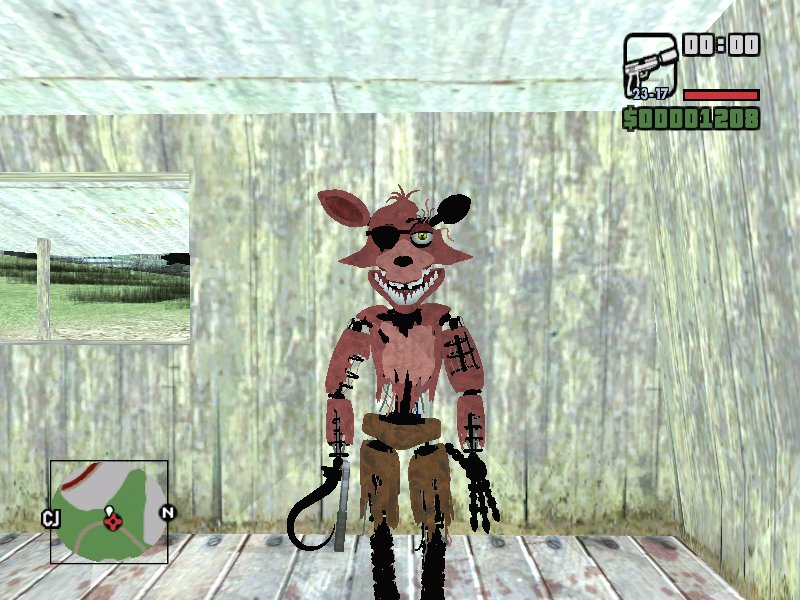 Withered Foxy (FNAF 2) for GTA San Andreas