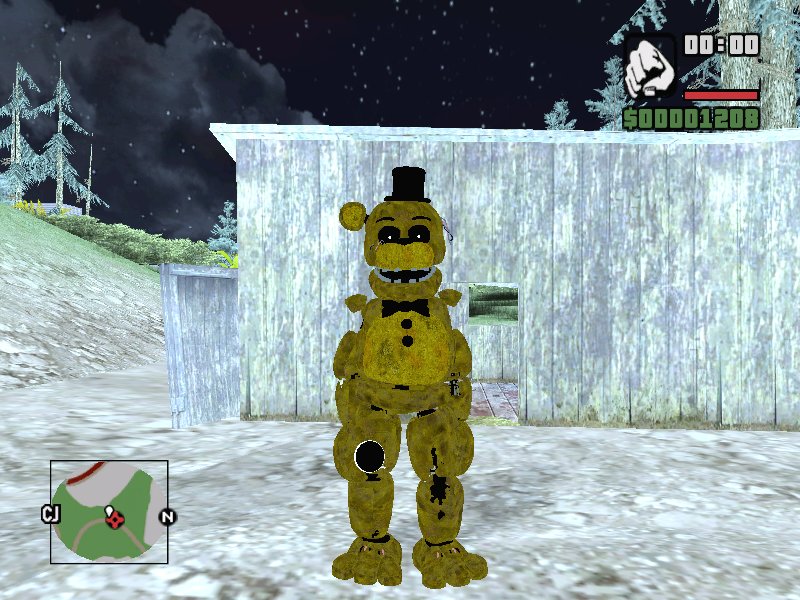 GTA San Andreas Withered chica fnaf 2 Mod 