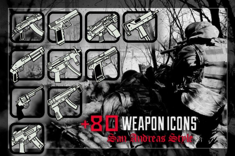 HD Weapon Icons para GTA 4