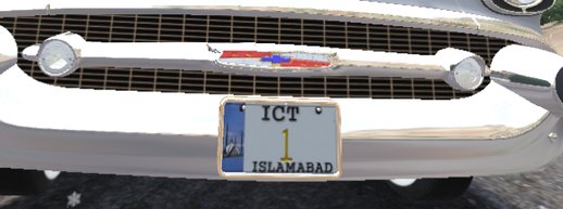 Pakistani Transport Number Plate