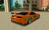 Paintjob Fast And Furious Toyota Supra