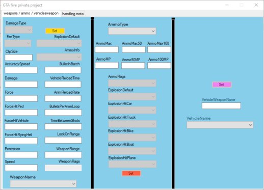 Real-time Weapon/Handling Editor