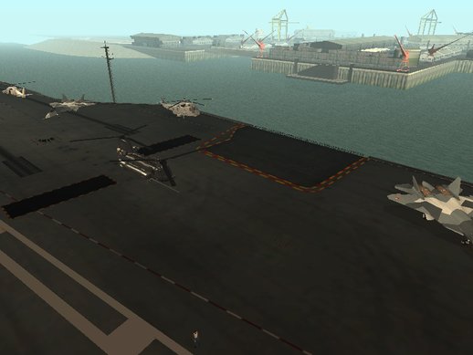 Aircraft Parked In Nimitz Carrier