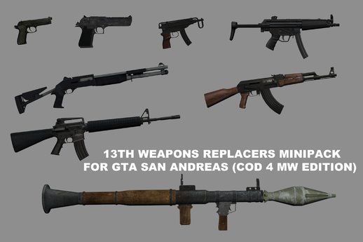 13th Weapons Replacers Minipack (COD 4:MW Edition)