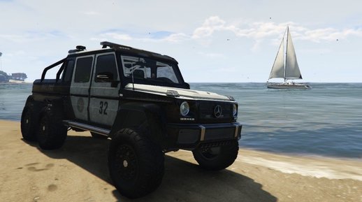 Mercedes-Benz G63 AMG 6x6 Police [Add-On | Tuning | Template]