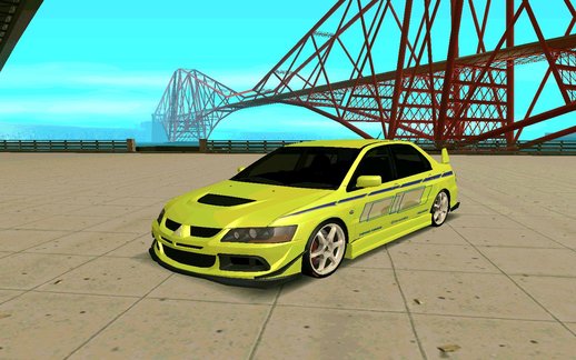 Paintjob Fast And Furious 2 Mitsubishi Lancer evo