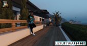 Luxury_Wardrobe Style Pack for Franklin Octopus t-shirt / Emporio Armani EA7 / Jordan 1 Retro High Off-White University Blue shoes