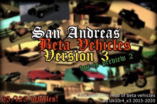San Andreas Beta Vehicles V.3 - Preview 2