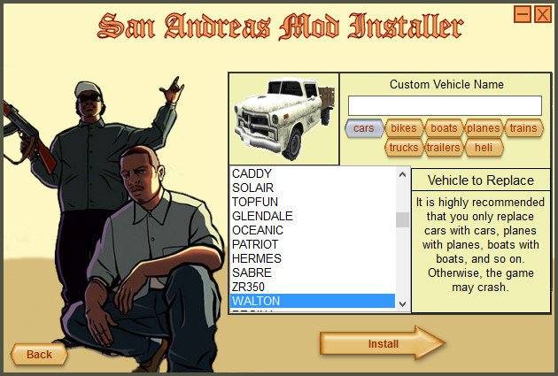 Mods GTA V for GTA San Andreas 1.2 APK Download - Android Tools Apps
