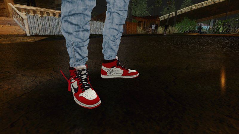 Off White x Louis Vuitton x CEEZE Air Jordan 1 for Franklin 2.0 – GTA 5 mod