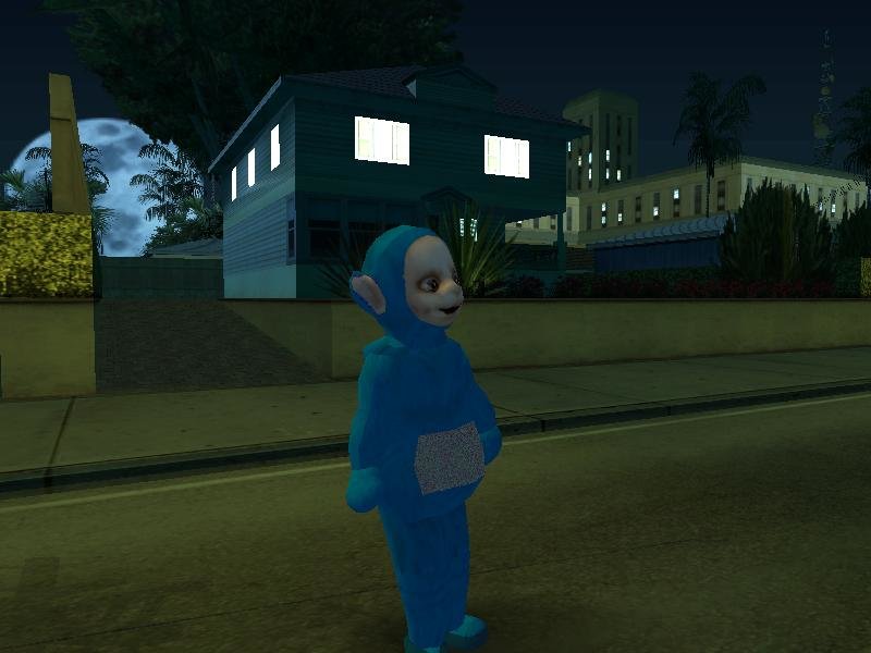 Blue Worker (Slendytubbies 3) for GTA San Andreas