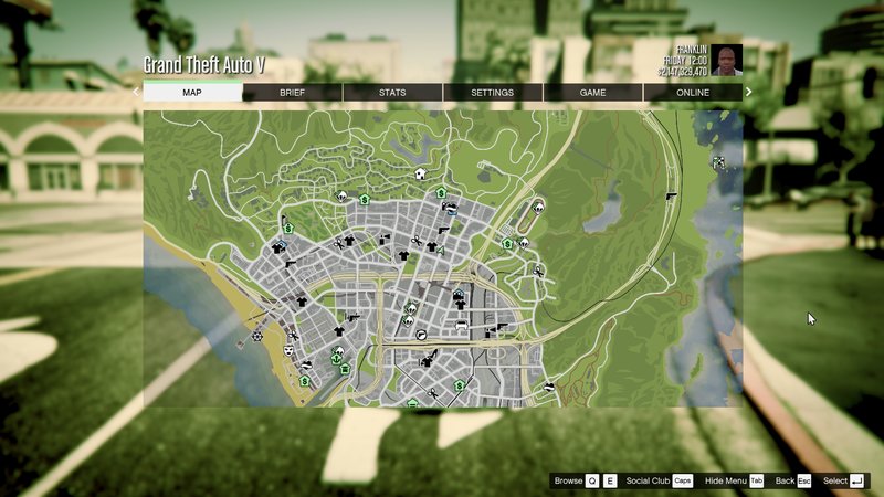 GTA 3 - Map Menu / Radar in Pause Menu (Mod) 