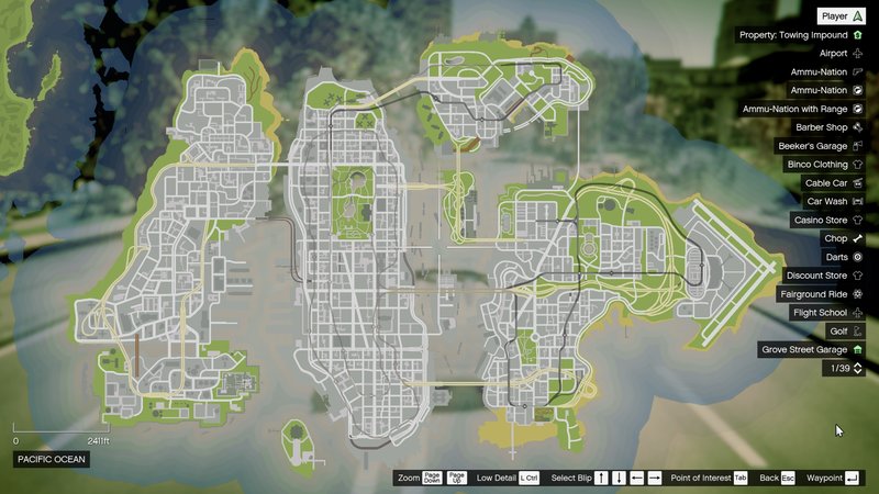 Atlas / GTA 5 Style Map with Radar for Vice Cry and Vice City Overhaul 