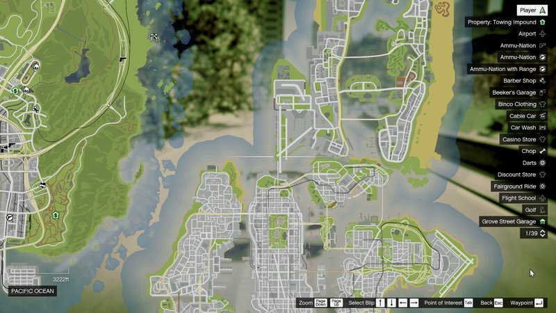 Atlas / GTA 5 Style Map with Radar for Vice Cry and Vice City Overhaul 
