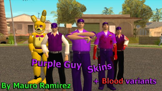 FNAF Purple Guy skins