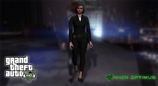 GTA V Karen Daniels Casual V2 Black CatSuit