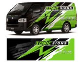 Toyota Hiace Sonic signs & Excel Cargo Van