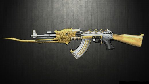 AK-47 Beast Imperial Gold (With Reflections And Normal Map)