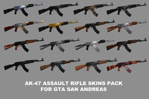 AK-47 Assault Rifle Skins Pack