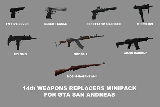 14th Weapons Replacers Minipack