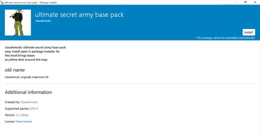 Ultimate Secret Army Base pack
