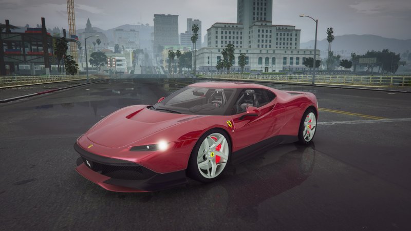 Gta 5 Ferrari Sp38 Deborah Add On Mod Gtainside Com