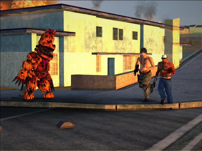 GTA San Andreas Five Nights at Freddy's 4 Ultimate Skin Pack Mod