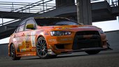 Mitsubishi Lancer Evolution X (CZ4A) (Varis | Team Orange) [Add-On | Template]