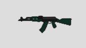 AK47 pixels from Minecraft