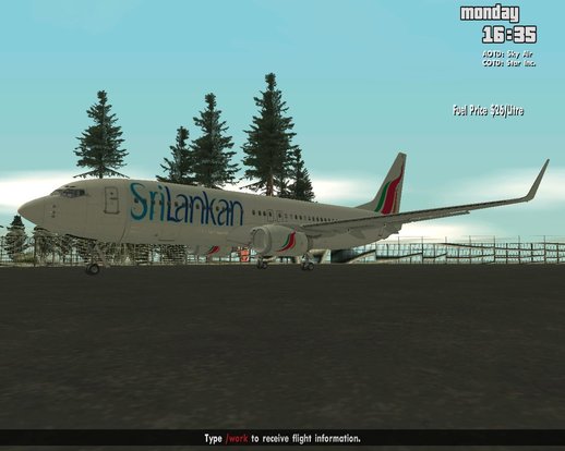 Boeing 737-800 Sri Lankan