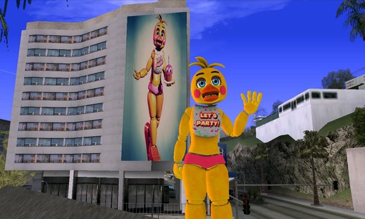 Toy Chica Billboard and Mural