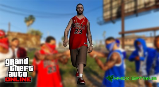 GTA Online Skin Ramdon N14 Chicago Bulls MJ23