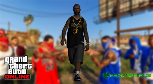 GTA Online Skin Ramdon N13 Los Angeles Lakers Kobe jersey