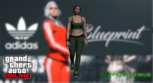 GTA Online Skin Ramdon Female Afther Energy Up Sport Gym