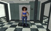 GTA Online Skin Ramdon Female Big Afro Energy Up Sport Gym