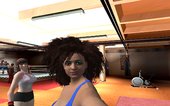 GTA Online Skin Ramdon Female Big Afro Energy Up Sport Gym