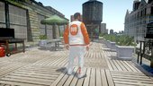 White & Orange - Pullover & Pants