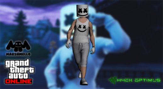 GTA Online Skin Ramdon Marshmello V3