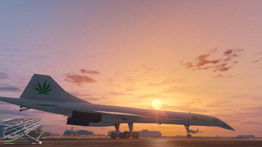 Air Cannabis livery for Aerospatiale-BAC Concorde