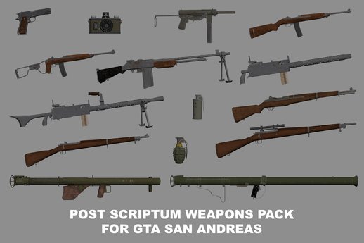 Post Scriptum - US Weapons Pack