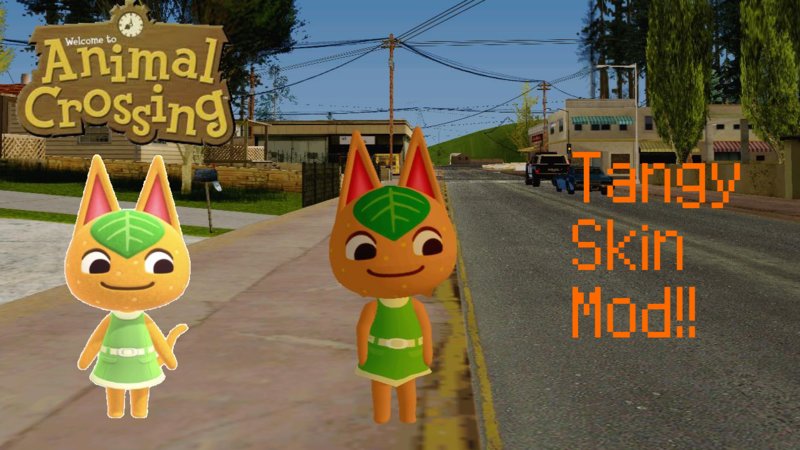 GTA San Andreas Animal Crossing Tangy Skin Mod Mod 