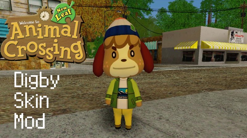GTA San Andreas Animal Crossing Digby Skin Mod Mod 