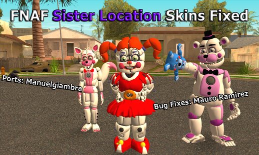 FNAF Sister Location Skins Fixed