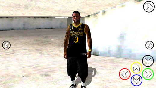 GTA Online Skin Ramdon N13 Los Angeles Lakers Kobe jersey for Mobile