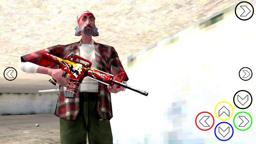 M4A1 Flaming Skull for mobile