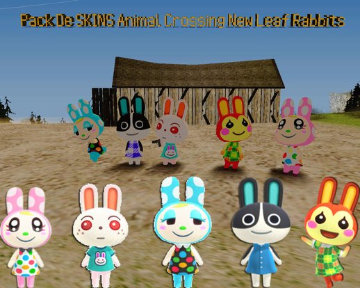 Animal Crossing Rabbits Skin Pack