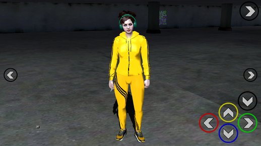 GTA Online Skin Ramdon Female Afther Adidas SweatSuits for mobile