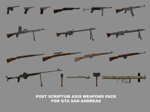 Post Scriptum - Axis Weapons Pack