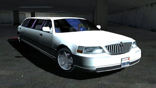 Limousine Lincoln Town Car Lowpoly for mobile